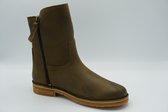 AQA A7880- road cafe bruin enkellaarsje- dames- bont- maat 38