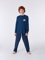 Woody pyjama jongens/heren - donkerblauw - studio - 212-2-QPD-R/874 - maat 128