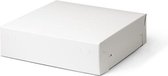 10 stuks - Taartdoos karton - 30x30x8 cm - wit - gebaksdoos karton - cake doos - zwanenhals