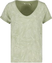 DEELUXE T-shirt met tropische print KIALA Light Khaki