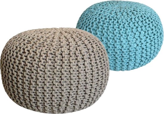 Gros Coussin Pouf en Mouton