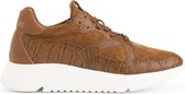 NoGRZ C.Correa Leren damessneakers - Cognac Bruin Leer - Maat 38