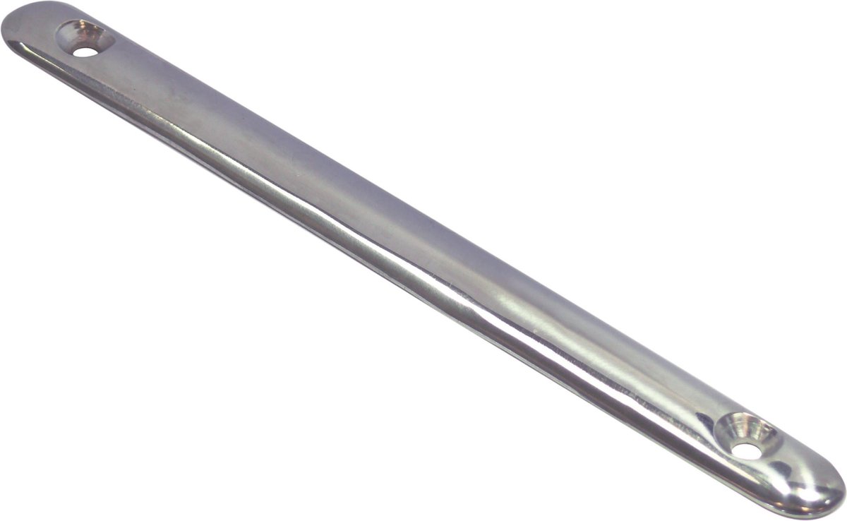 Schuurlijst 250mm - Halfrond massief - Rvs 316 - Stootlijst