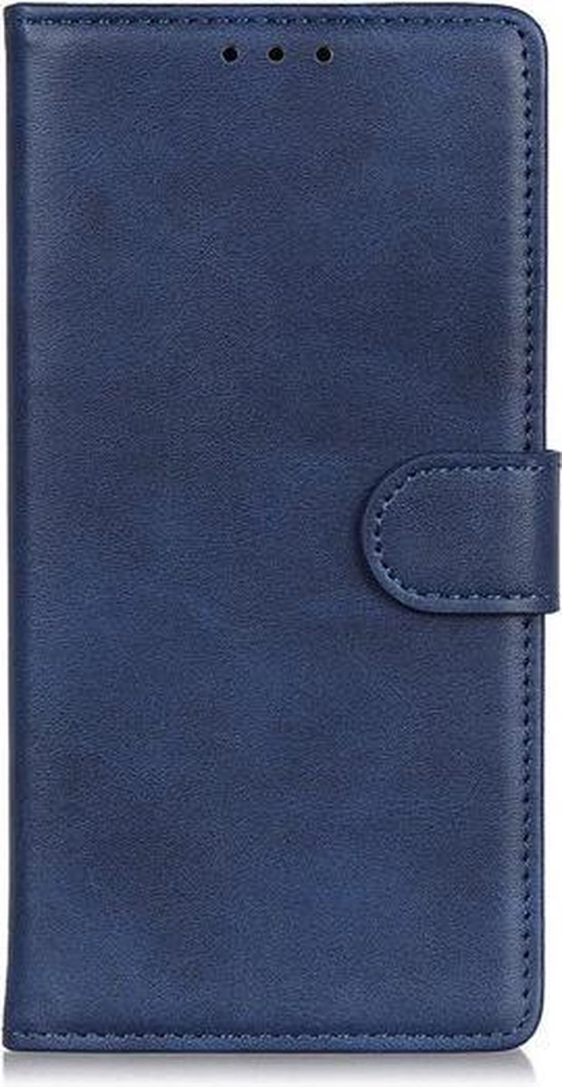 Casecentive Leren Wallet case met sluiting - hoesje - wallet - iPhone 13 - blauw
