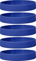 Siliconen Armbanden Blauw - voor Volwassenen (zak van 30 stuks)