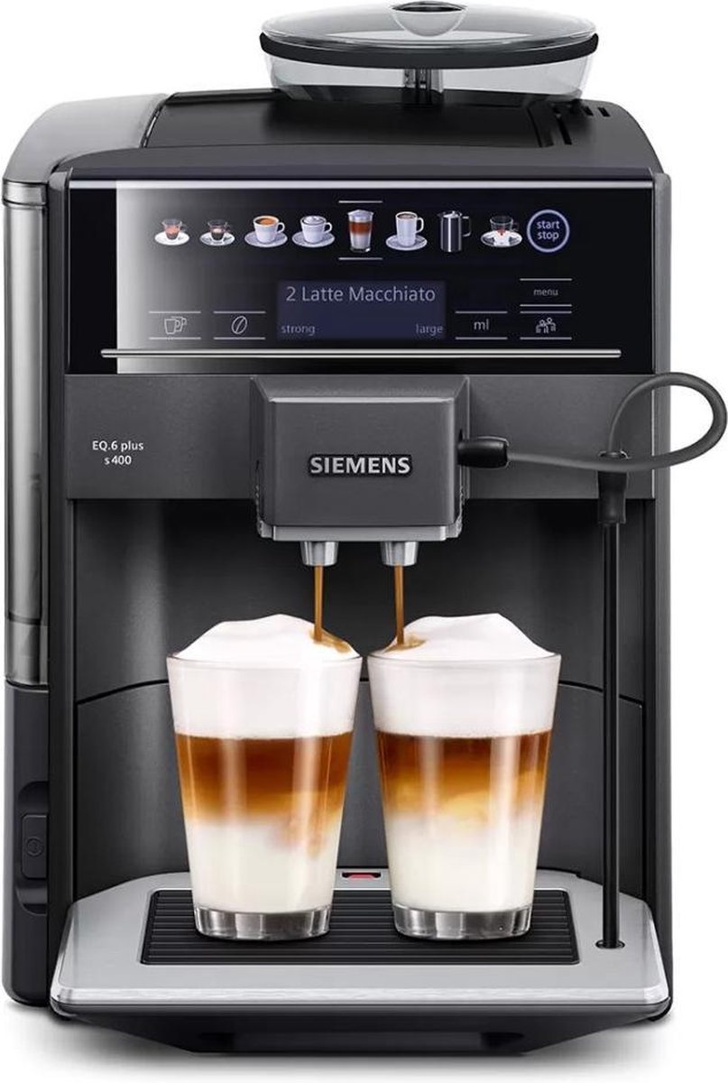Siemens Plus s400 TE654319RW - Volautomatische espressomachine - Zwart |