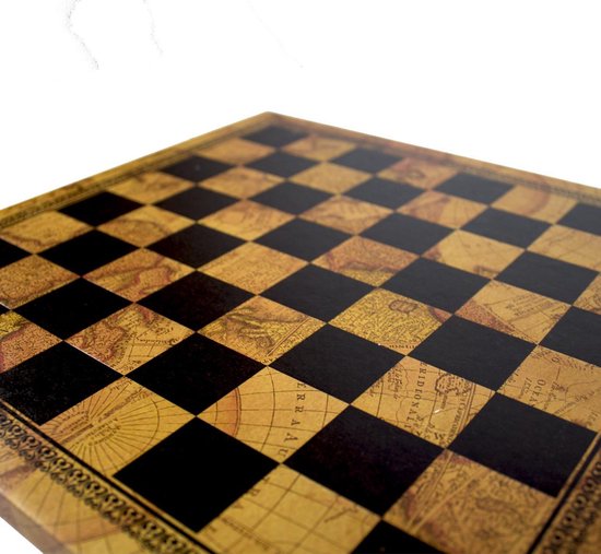 Thumbnail van een extra afbeelding van het spel Houten koffer met schaakbord en stukken