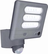 LUTEC Esa - Wandlamp voor buiten met sensor en camera - Donkergrijs