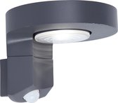 LUTEC Diso - LED Solar wandlamp voor buiten met sensor - Grijs