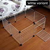 Opvouwbare Kennel - Hond en Kat - Huisdieren - Metalen Bench - Kooi - Hek - Oefening Training - Wit 10 stuks