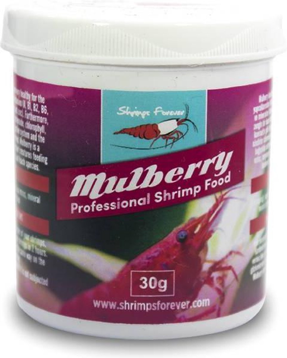 Shrimps Forever Mulberry Moerbei - Garnalen voer voor Caridina & Neocaridina garnalen - Aquarium