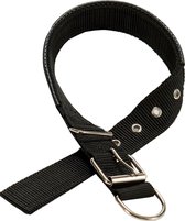 Mascow honden halsband - 61,5 x 3 x 0,2 cm - Nylon/staal - Zwart - Halsband voor honden