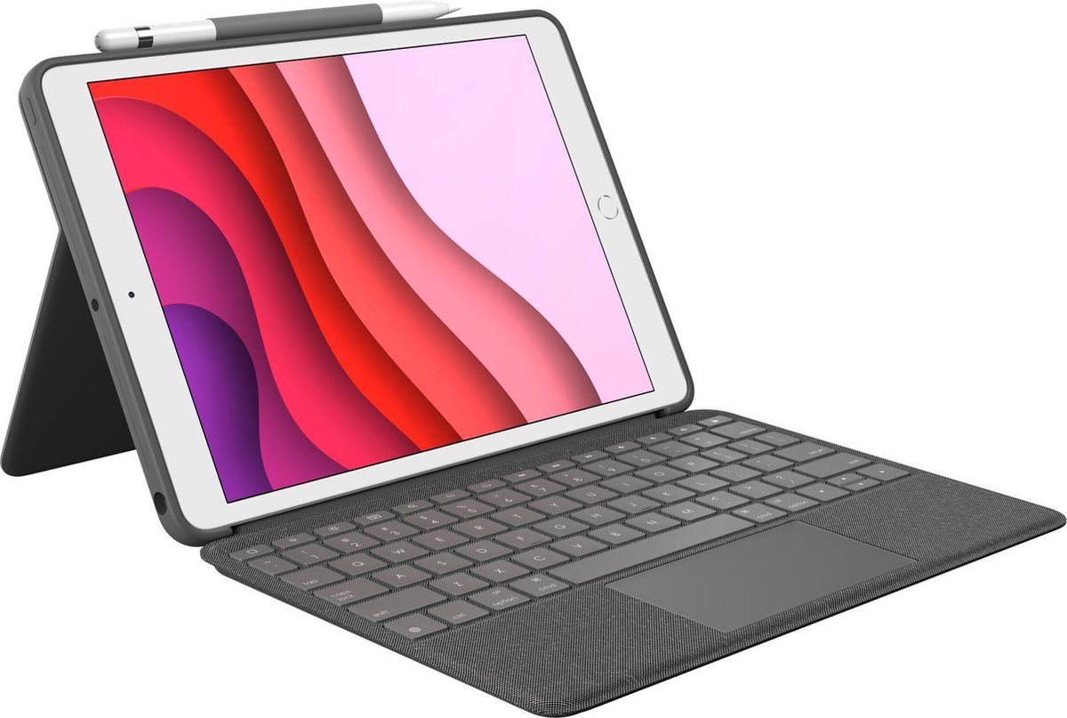 Logitech Combo Touch toetsenbord voor iPad AZERTY Frans Grafiet Smart Connector