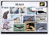 Zeehonden – Luxe postzegel pakket (A6 formaat) : collectie van verschillende postzegels van zeehonden – kan als ansichtkaart in een A6 envelop - authentiek cadeau - kado - geschenk