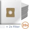 20x Inventum SZ300 – Stofzuigerzakken 3 liter + 2x Filter Extra sterk Synthetisch ST306RZA ST306BZA