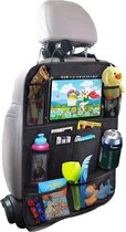 Luxe auto organizer met tablethouder- Autostoel organiser voor kinderen met 10 vakken - Tablet houder auto voor baby en kind
