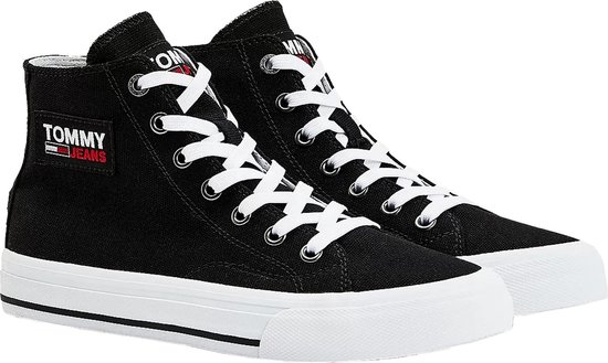 Tommy Hilfiger Sneakers - Maat 37 - Vrouwen - Zwart | bol.com