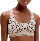 Calvin Klein Unlined Bralette Sportbeha - Maat L - Vrouwen - Licht roze/Beige - Zwart