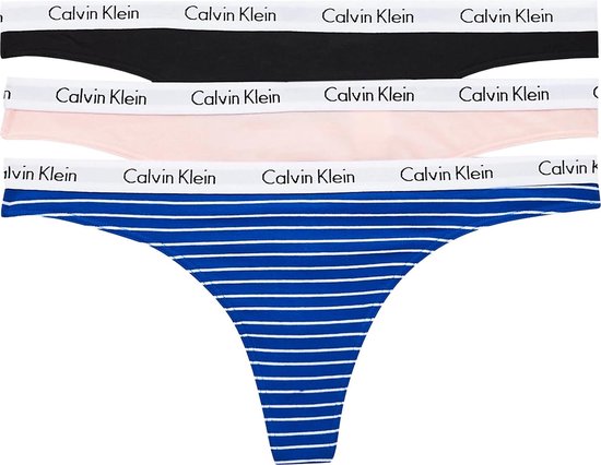 Calvin Klein - Lot de 3 tongs pour femme à rayures et multi - L. | bol.com