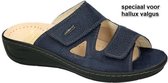 Fidelio Hallux -Dames -  blauw donker - slippers & muiltjes - maat 40