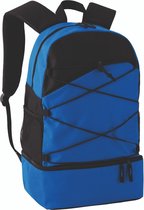 Multifunctionele rugzak - Schooltas - gymtas met schoenenvak - Handige zijvakken - Blauw/zwart