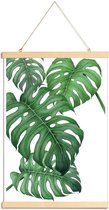 JUNIQE - Posterhanger Tropical No.2 -40x60 /Groen & Wit