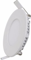 Inbouwspot LED Paneel Extra Plat 6W Rond WIT - Warm wit licht