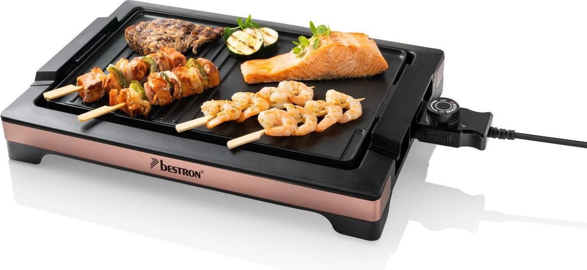 Bestron Tafelgrill ABBQ2000CO 2000 W koperkleurig
