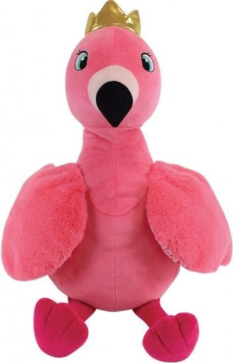 Afbeelding van product Jemini  knuffel/pyjamazak Flamingo 42 cm junior roze