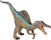 speelfiguur Spinosaurus junior 45 cm bruin/blauw