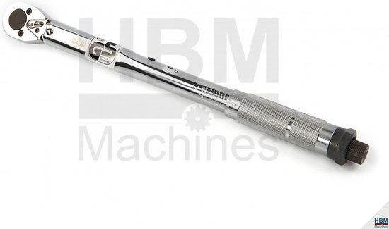 1. HBM 1/4 momentsleutel 5-25 Nm staal kleur