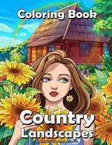 Country Cottages Coloring Book For Adults Landscapes