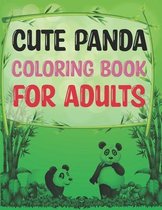 Cute Panda Coloring Book For Adults