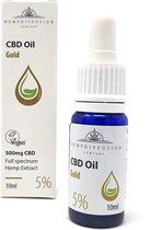 HempDiffusion CBD Olie 5% 10ml      100% Zwitsers hemp extract