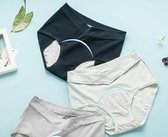 Menstruatie ondergoed - Hoger kruis, betere bescherming - 40 - Zwart