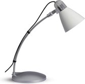 MAULflora - Bureaulamp Spaarlamp - 9W - 2700K - Wit / Zilver