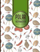 Polar Graph Paper Notebook: 1/2 Inch Centered