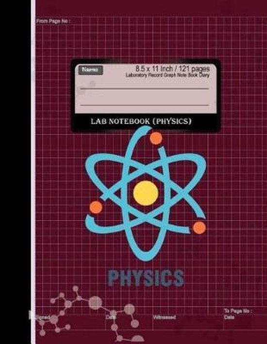Lab Notebook: Laboratory Record Graph Note Book Diary Physics ...