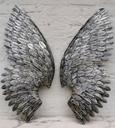 Set van 2 Prachtige en unieke Metalen Engelen vleugels 80,5 cm lang 35 cm breed