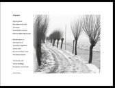 Acacia – Wilgenpad  – maçonniek gedicht in fotolijst zwart aluminium 30 x 40 cm