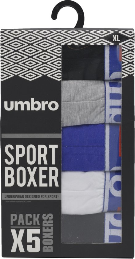 Umbro boxershort heren - mannen multipack onderbroek - 5 stuks - 100%  katoen - | bol.com