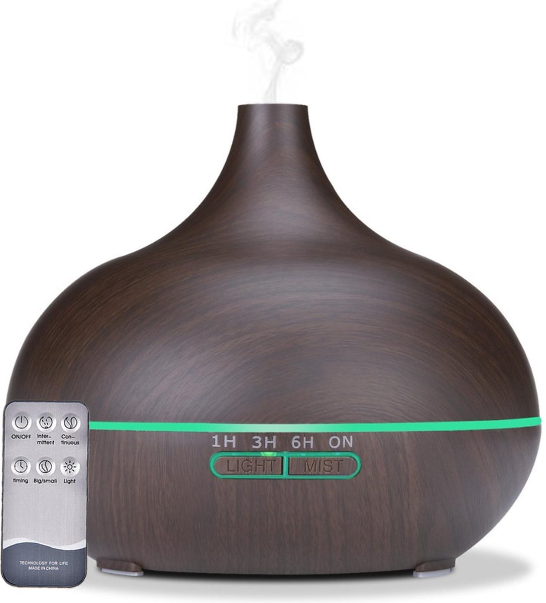 Vivid Green Aroma Diffuser Luchtbevochtiger met Aromatherapie