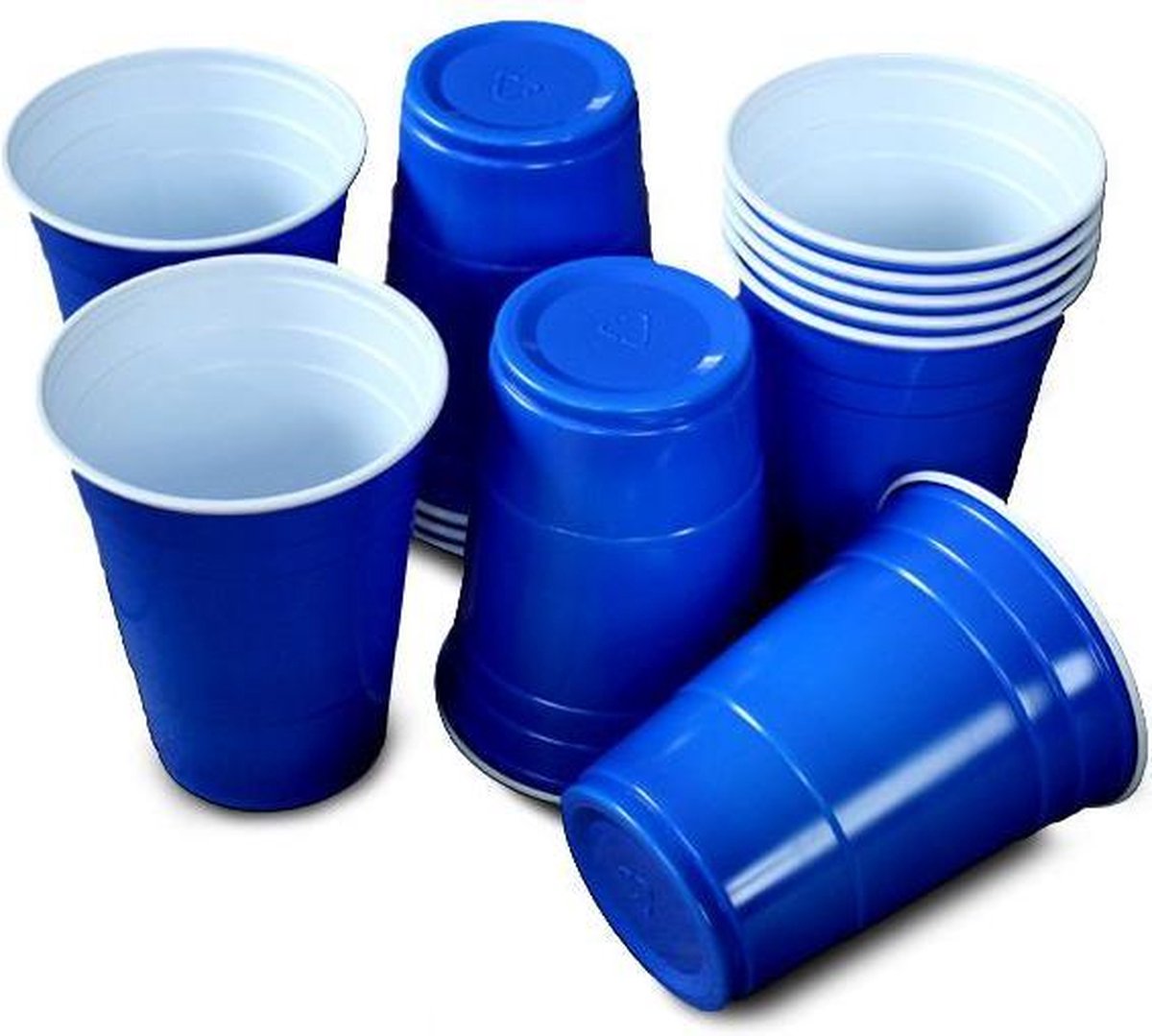 Beer Pong Party Bekers - 10x Blauw