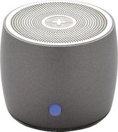 speaker bluetooth 4,8 cm RVS grijs 2-delig