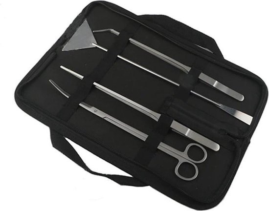 Premium Aquarium Verzorgingsset - Multifunctioneel - 5 Delige Set - Verzorgen En Onderhouden Aquarium - In Handige Etui