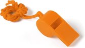 Fluitje scheidsrechter - speelgoed - WK voetbal 2022 - plastic fluit - oranje