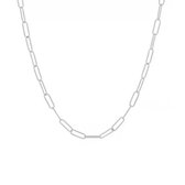 Vigos Jewelry® Trendy Paperclip Choker Zilver - Ketting - Dames - RVS - Stainless Steel