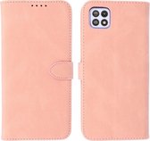 Samsung Galaxy A22 5G Hoesje - Portemonnee Book Case - Kaarthouder & Magneetlipje - Kunstleer - Roze