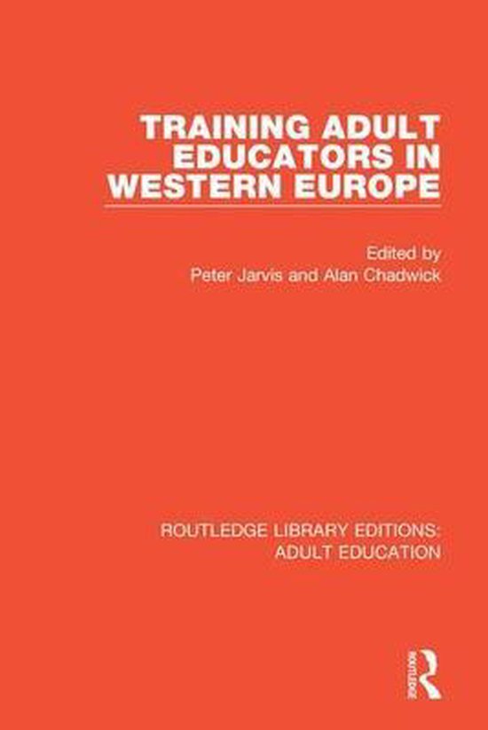 Routledge Library Editions: Adult Education- Training Adult  ... - cover