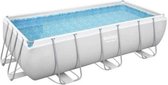 Bestway Powersteel Zwembad - 404x201x100cm - inclusief filterpomp en trap - extra stevig